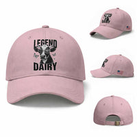 Legend Dairy Baseball Cap Funny Farmer Milk Joke Cow