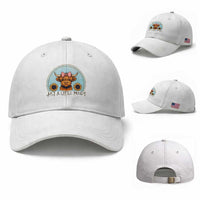 Just A Little Moody Baseball Cap Funny Sarcasm Highland Cattle