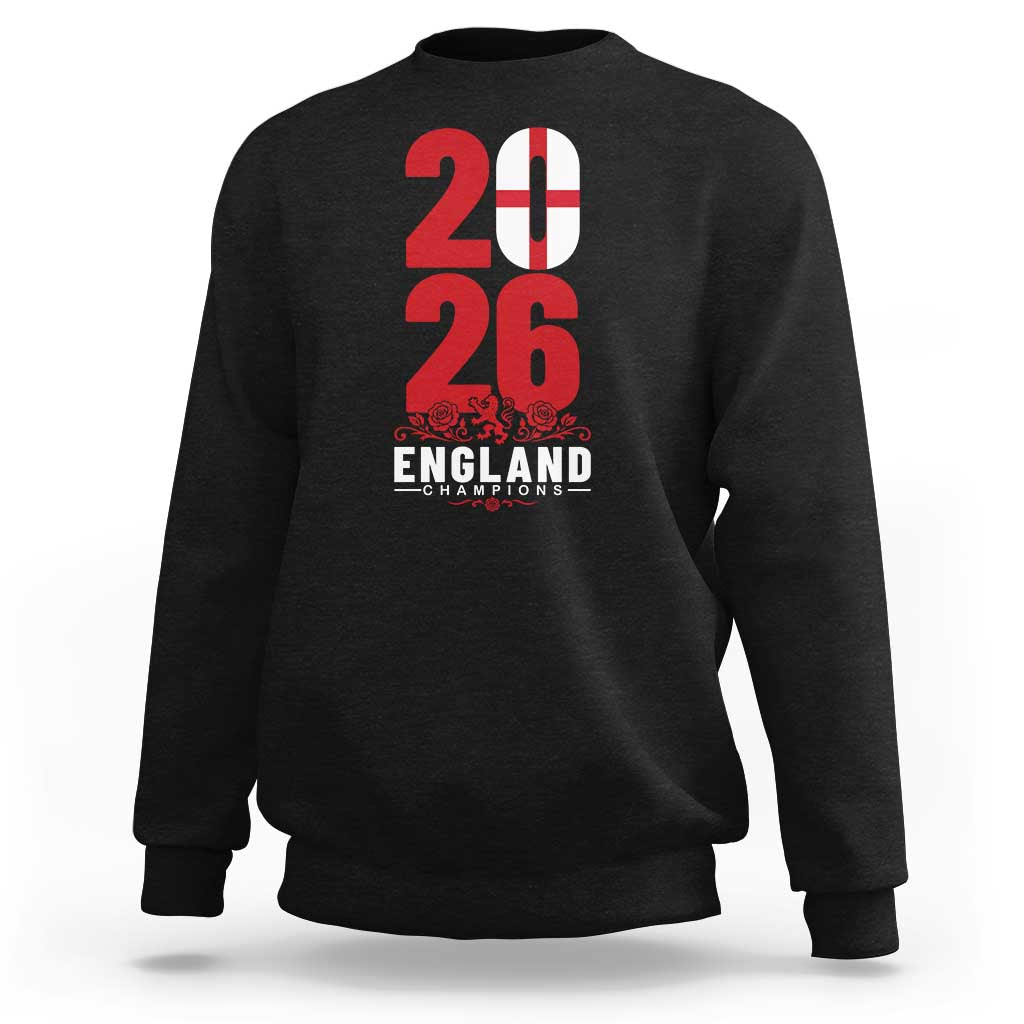 Vintage England Champions Sweatshirt Football Supporter Graphic