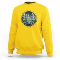 Funny Dancing Skeletons Sweatshirt Pickleball Halloween Gift - Wonder Print Shop