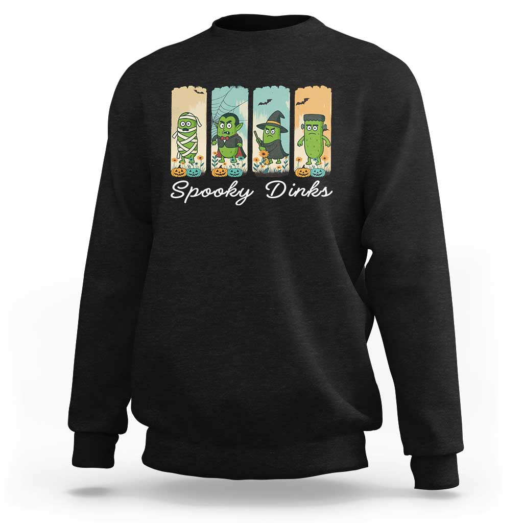 Funny Halloween Pickleball Sweatshirt Spooky Dinks Gift For Players - Wonder Print Shop