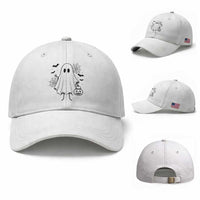 Stickman Ghost Funny Spooky Halloween Gift Baseball Cap