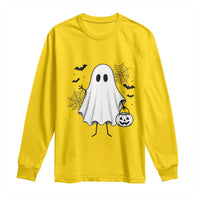 Stickman Ghost Funny Spooky Halloween Gift Long Sleeve Shirt