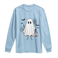Stickman Ghost Funny Spooky Halloween Gift Long Sleeve Shirt