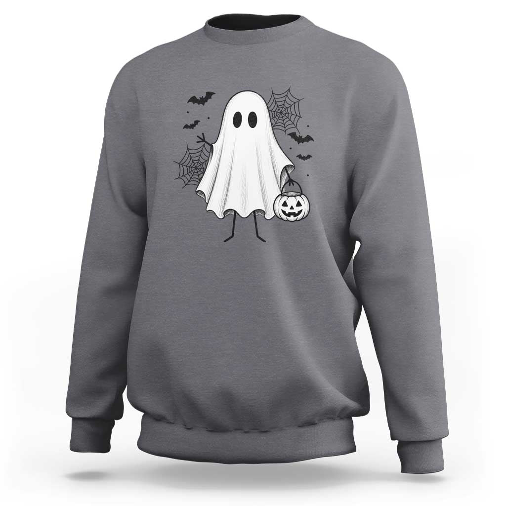 Stickman Ghost Funny Spooky Halloween Gift Sweatshirt