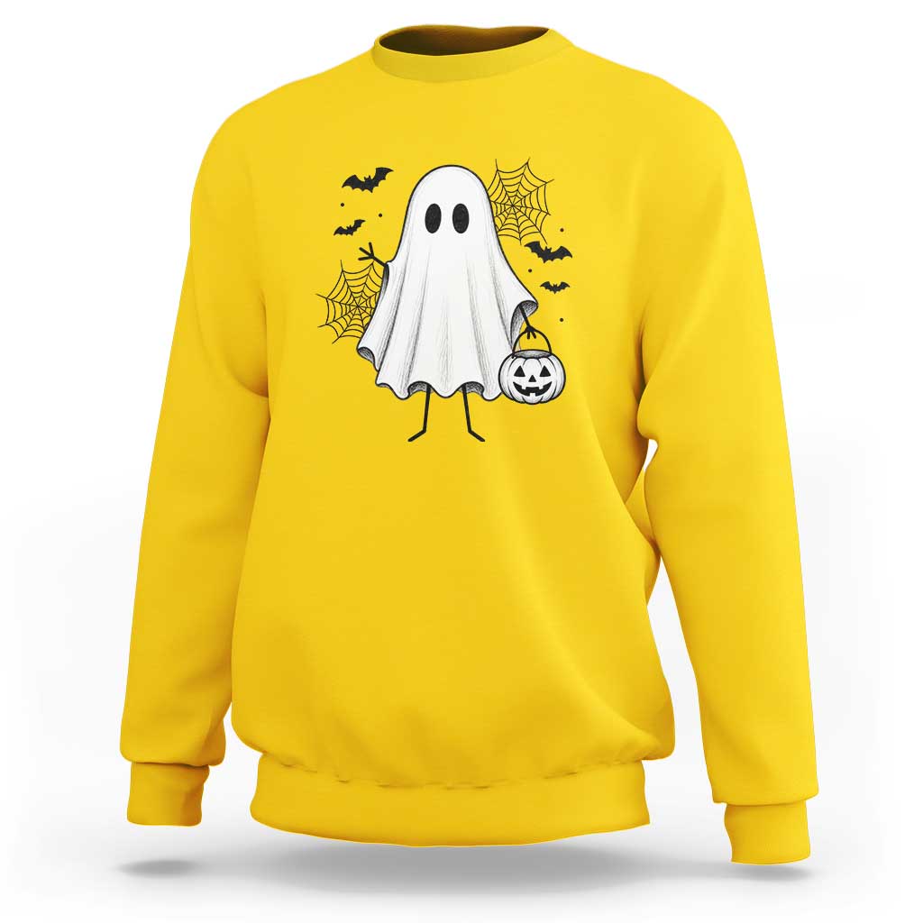 Stickman Ghost Funny Spooky Halloween Gift Sweatshirt