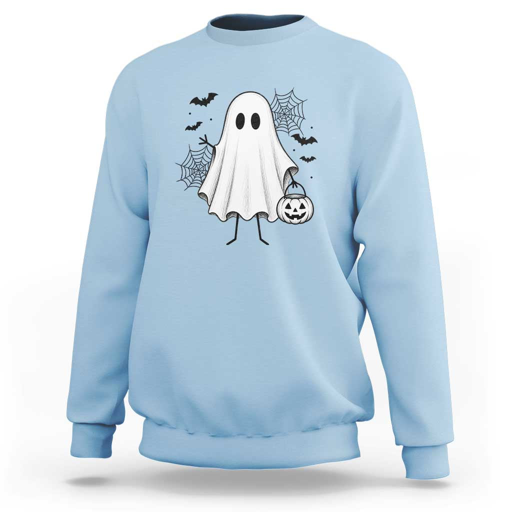 Stickman Ghost Funny Spooky Halloween Gift Sweatshirt