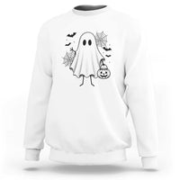 Stickman Ghost Funny Spooky Halloween Gift Sweatshirt