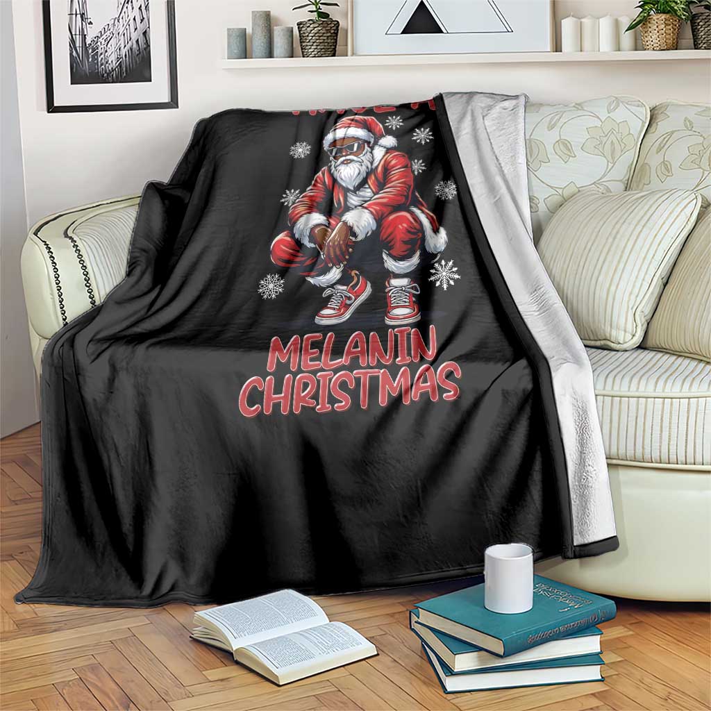 Have A Melanin Christmas Throw Blanket Black Pride Xmas Gift - Wonder Print Shop