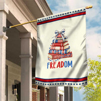 Funny Book Lover Gift Patriotic Garden Flag Freadom