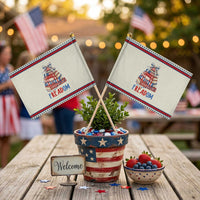 Funny Book Lover Gift Patriotic Handheld Flag Freadom