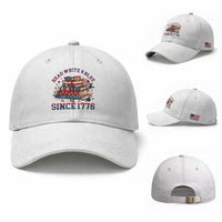 Funny Patriotic Book Lover Gift Baseball Cap Read White Blue Since 1776