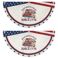Funny Book Lover Gift Patriotic Fan Flag Read White Blue Since 1776