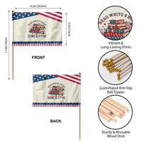 Funny Book Lover Gift Patriotic Handheld Flag Read White Blue Since 1776 TS12