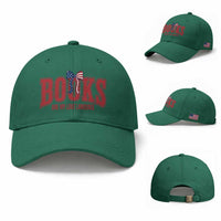 Patriotic Book Lover Gift Baseball Cap Books Are My Love Language