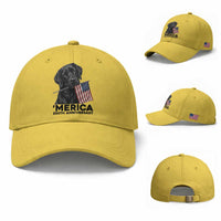 Patriotic Labrador Retriever Baseball Cap America 250th Anniversary Gift