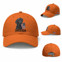 Patriotic Labrador Retriever Baseball Cap America 250th Anniversary Gift