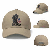 Patriotic Labrador Retriever Baseball Cap America 250th Anniversary Gift