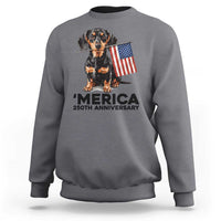 Merica Dachshund Lover Sweatshirt 250th Anniversary Gift