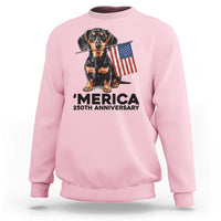 Merica Dachshund Lover Sweatshirt 250th Anniversary Gift