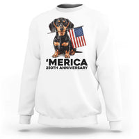 Merica Dachshund Lover Sweatshirt 250th Anniversary Gift