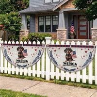 Merica Dachshund Lover Patriotic Fan Flag 250th Anniversary Gift