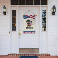 Merica Dachshund Lover Patriotic Garden Flag 250th Anniversary Gift