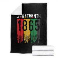 Juneteenth Freedom Pride Throw Blanket African American Heritage Graphic