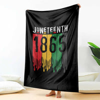 Juneteenth Freedom Pride Throw Blanket African American Heritage Graphic