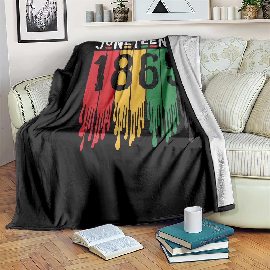 Juneteenth Freedom Pride Throw Blanket African American Heritage Graphic