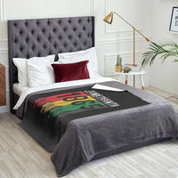 Juneteenth Freedom Pride Throw Blanket African American Heritage Graphic