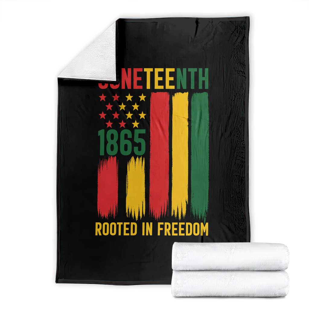 Juneteenth Rooted In Freedom 1865 Throw Blanket African American Pride