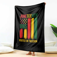 Juneteenth Rooted In Freedom 1865 Throw Blanket African American Pride