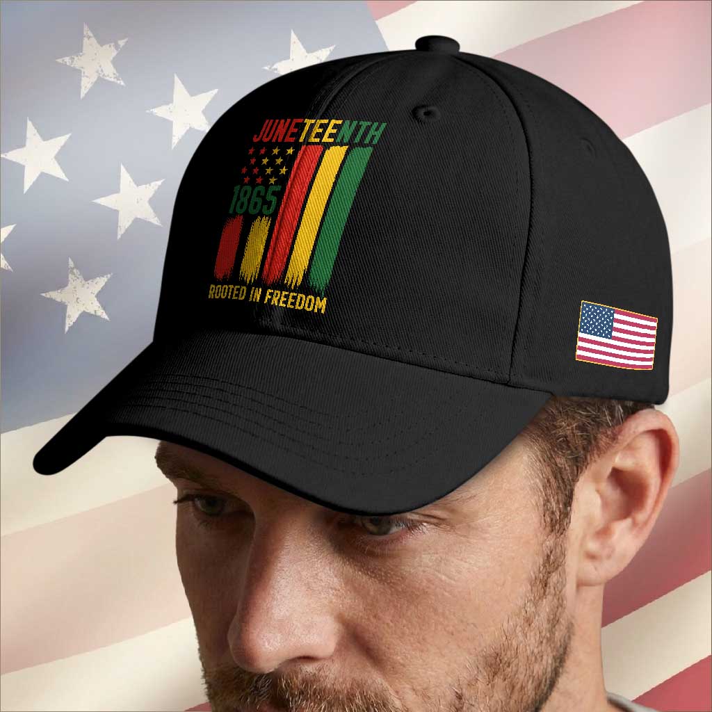 Juneteenth Rooted In Freedom 1865 Baseball Cap African American Pride