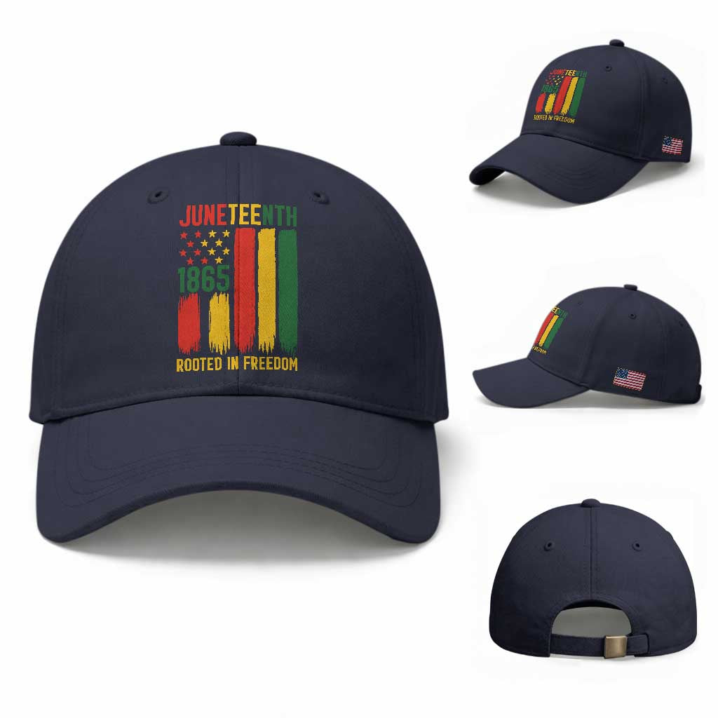 Juneteenth Rooted In Freedom 1865 Baseball Cap African American Pride