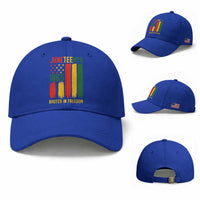 Juneteenth Rooted In Freedom 1865 Baseball Cap African American Pride