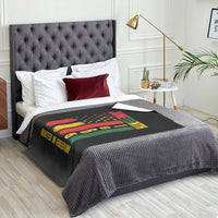 Juneteenth 1865 Freedom Pride Throw Blanket African American Heritage Graphic