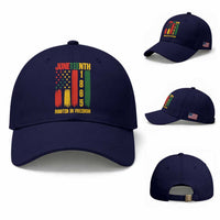 Juneteenth 1865 Freedom Pride Baseball Cap African American Heritage Graphic