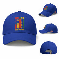 Juneteenth 1865 Freedom Pride Baseball Cap African American Heritage Graphic