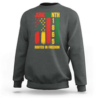Juneteenth 1865 Freedom Pride Sweatshirt African American Heritage Graphic