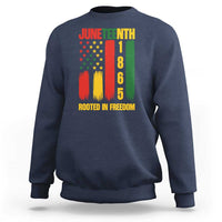 Juneteenth 1865 Freedom Pride Sweatshirt African American Heritage Graphic