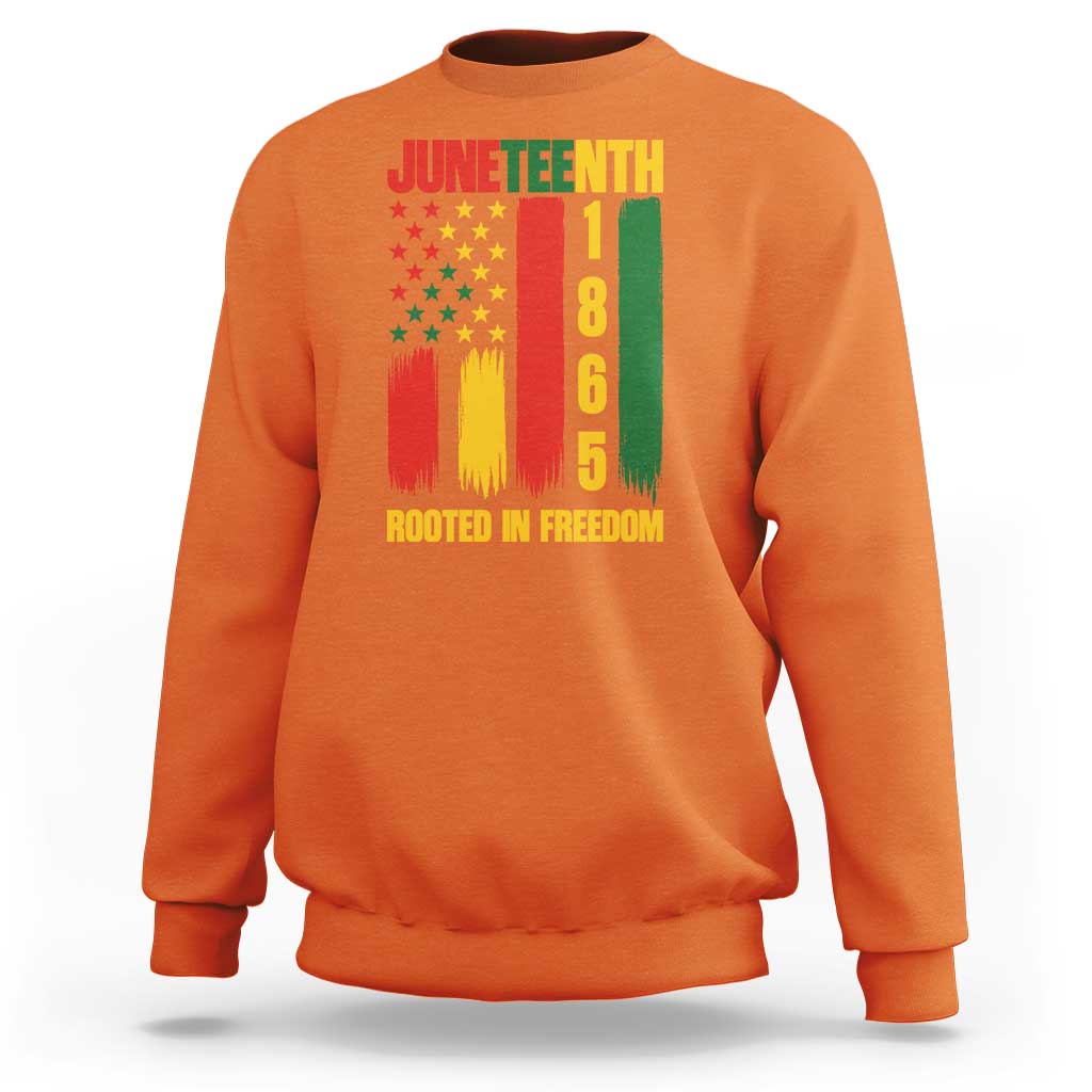 Juneteenth 1865 Freedom Pride Sweatshirt African American Heritage Graphic