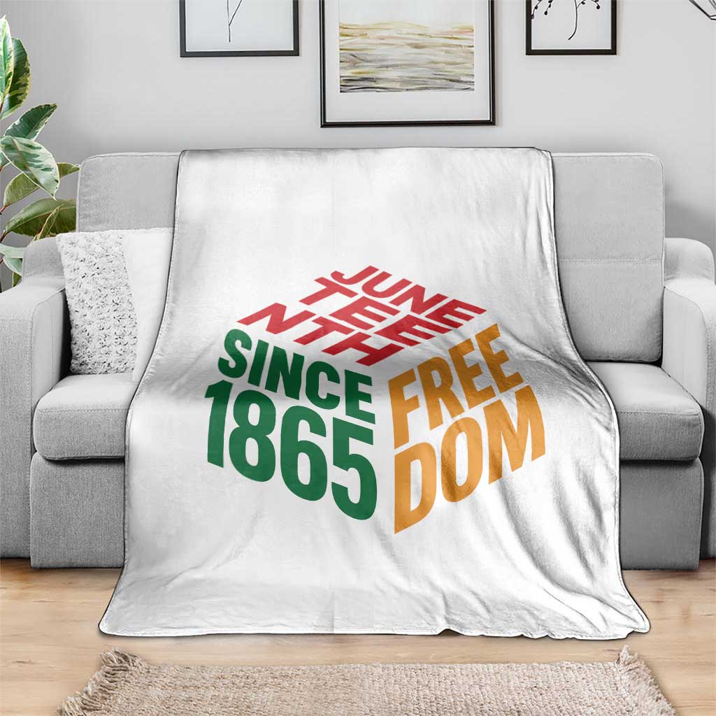 Juneteenth 1865 Freedom Throw Blanket African American Pride