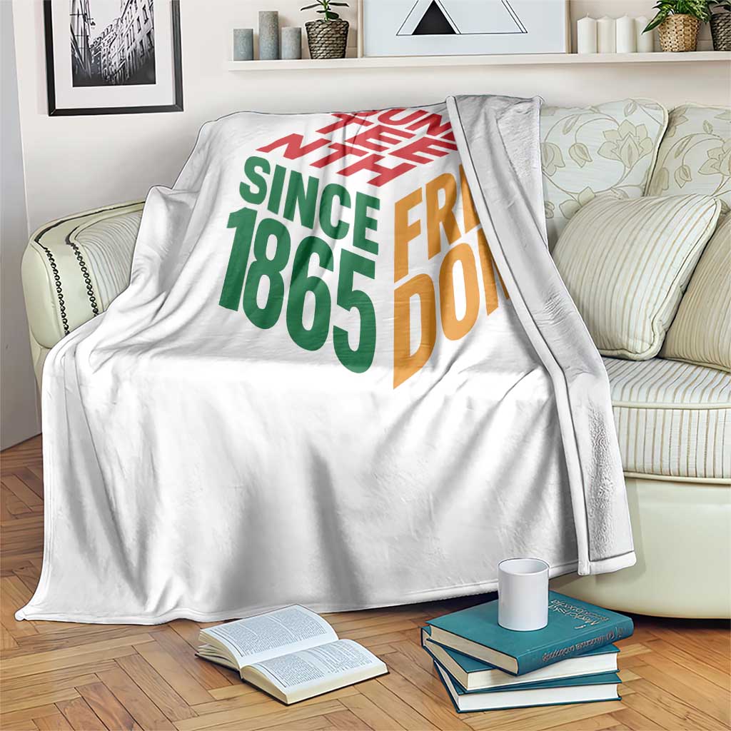 Juneteenth 1865 Freedom Throw Blanket African American Pride