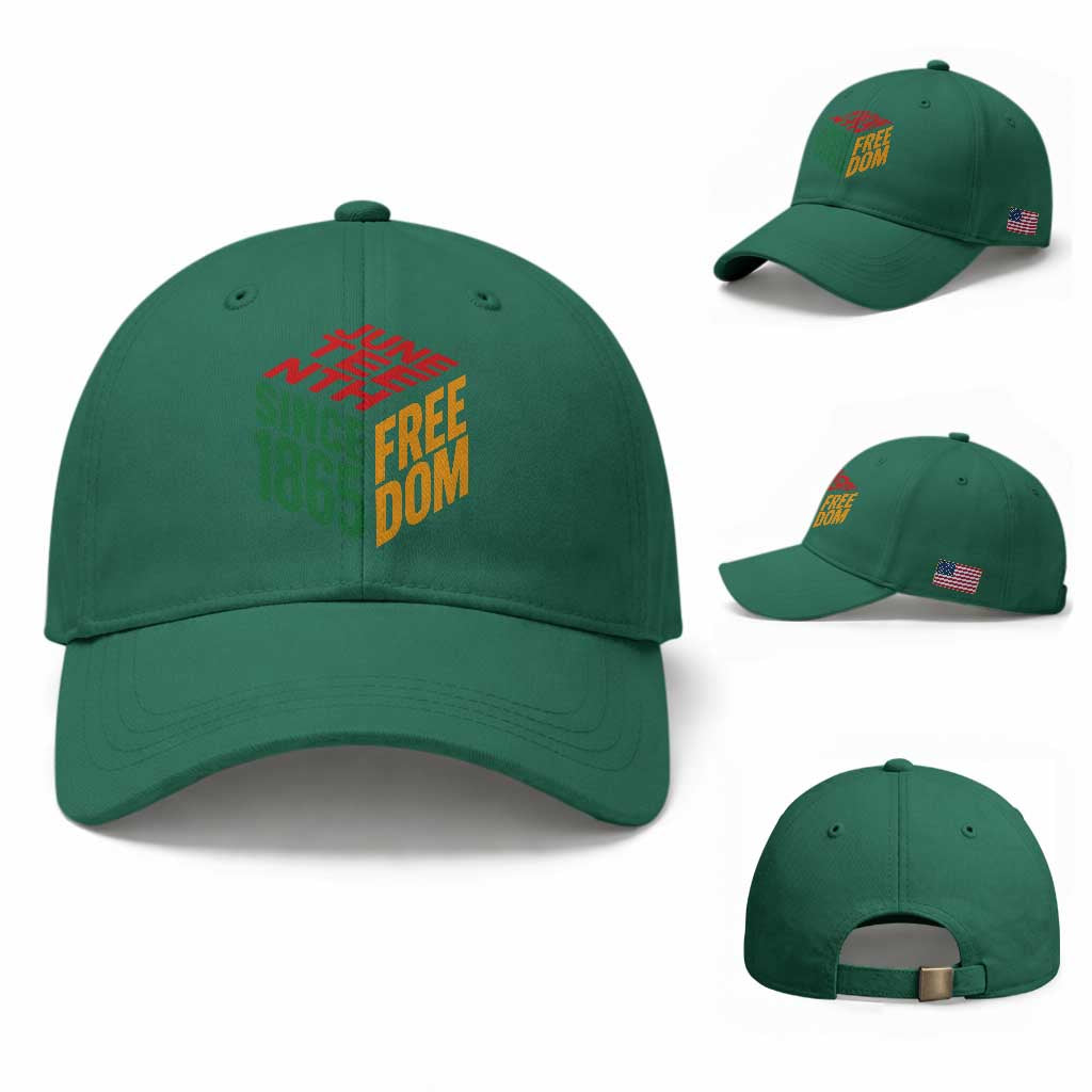 Juneteenth 1865 Freedom Baseball Cap African American Pride