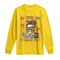 Skeleton Juneteenth Freedom Long Sleeve Shirt African American Pride Gift