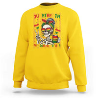 Skeleton Juneteenth Freedom Sweatshirt African American Pride Gift