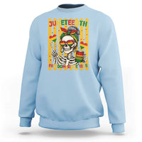 Skeleton Juneteenth Freedom Sweatshirt African American Pride Gift
