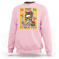 Skeleton Juneteenth Freedom Sweatshirt African American Pride Gift
