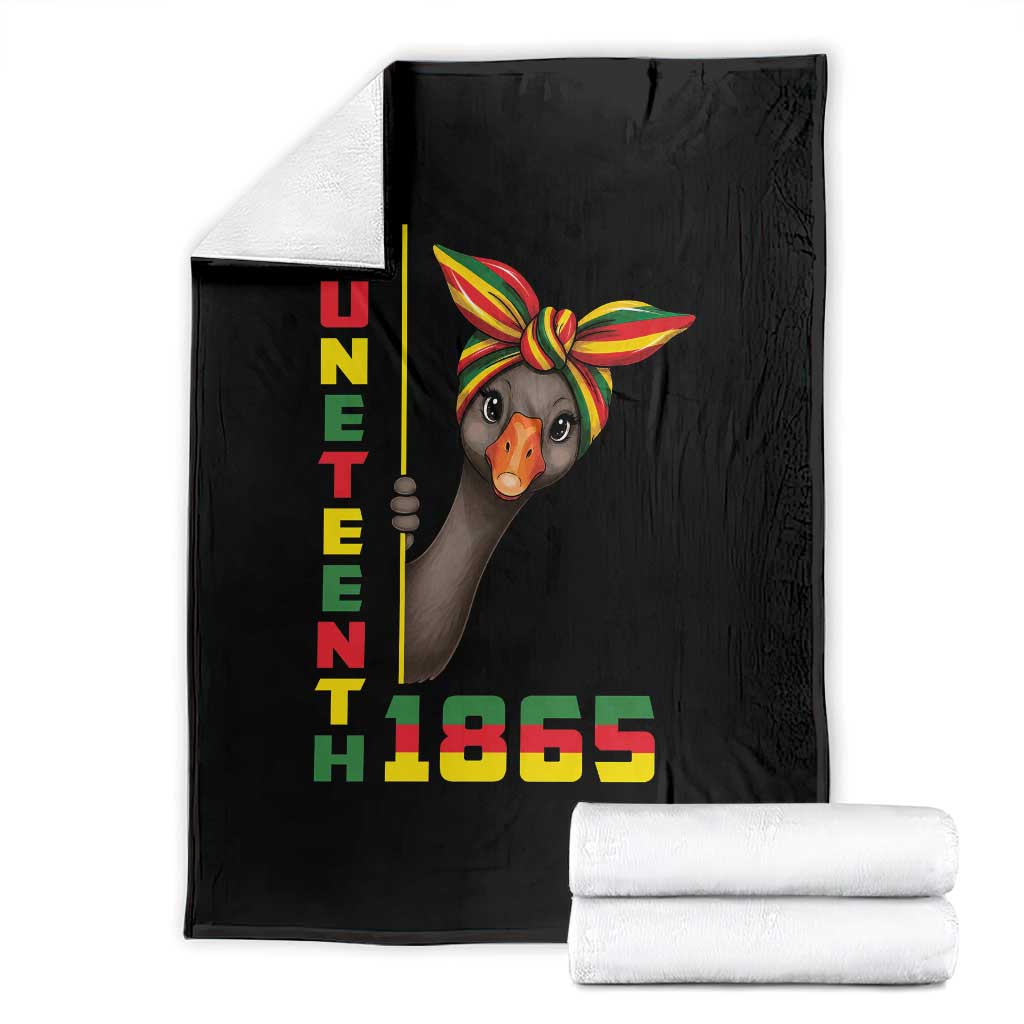 Funny Juneteenth Goose Throw Blanket African American Pride Gift